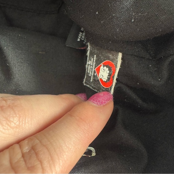 Vintage Betty Boop Tote Bag – Red Lip Print Kiss Graphic Y2K Punk Rock - Picture 7 of 11